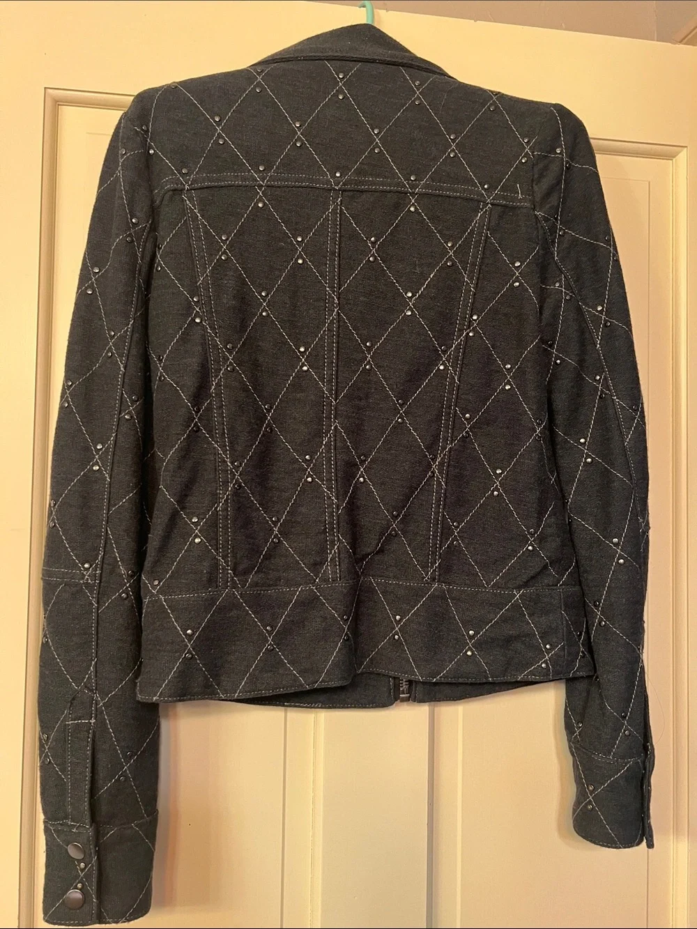 Free People Dark Gray Zip-Front Women's Jacket Pockets XS